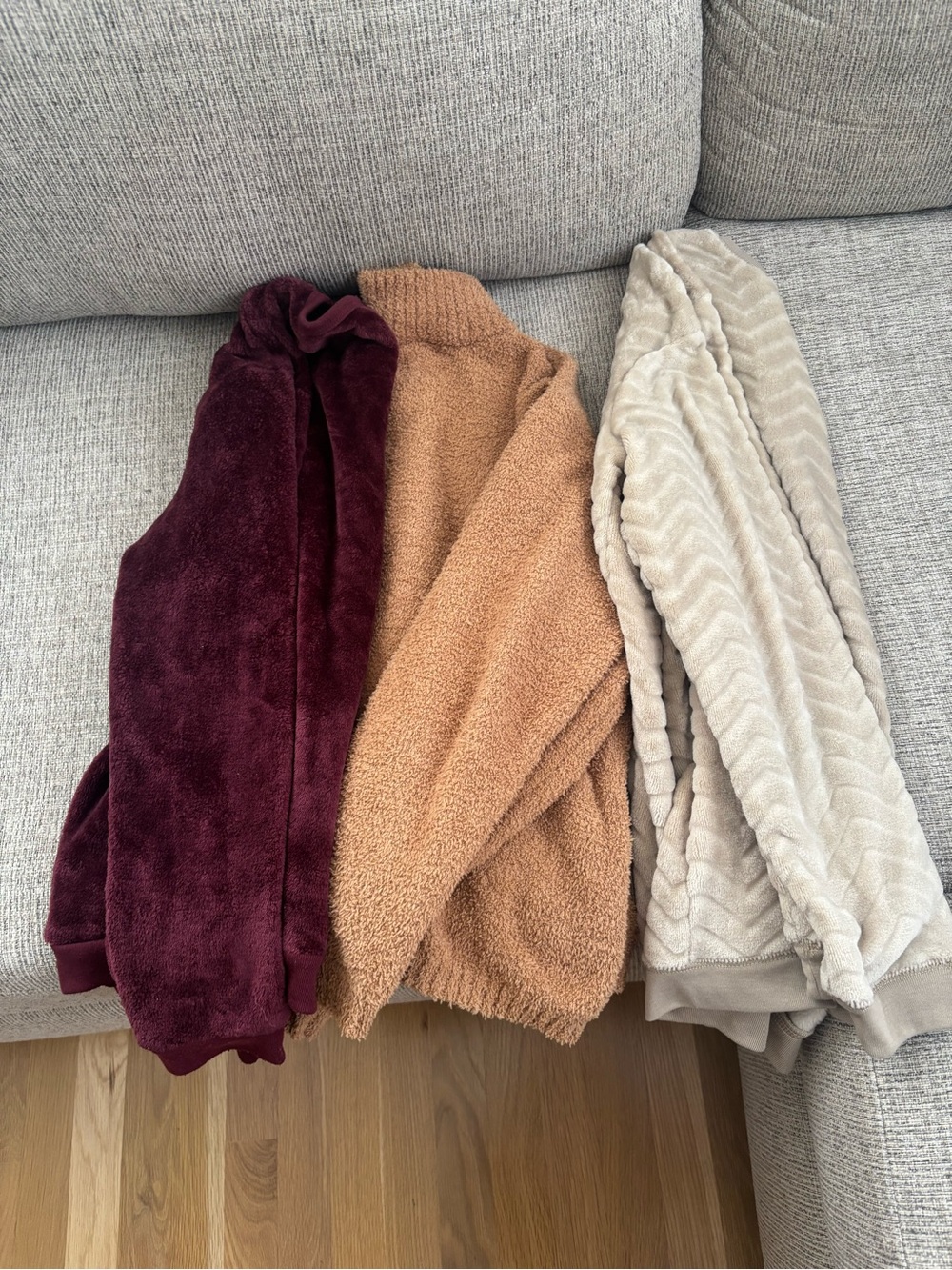 Cozy Women's Burgundy, Camel & Cream bundle